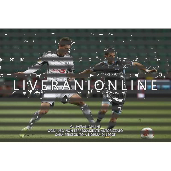 03.10.2013 WARSZAWA, LAZIENKOWSKA3 PEPSI ARENA PILKA NOZNA, LIGA EUROPY UEFA (UEFAEUROPEAN LEAGUE) MECZ LEGIA WARSZAWA - APOLLON LIMASSOL (GAME LEGIA WARSAW - APOLLON LIMASSOL) NZ MICHAL ZYRO (L) CAMEL MERIEM (P) FOTO MATEUSZ TRZUSKOWSKI/CYFRASPORT/NEWSPIX.PL --- Newspix.pl AG ALDO LIVERANI SAS ONLY ITALY *** Local Caption *** www.newspix.pl mail us: info@newspix.pl call us: 0048 022 23 22 222 --- Polish Picture Agency by Ringier Axel Springer Poland