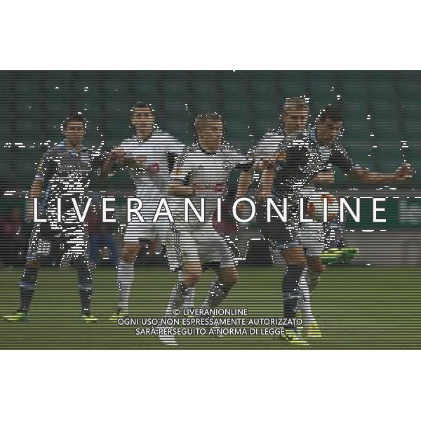 03.10.2013 WARSZAWA, LAZIENKOWSKA3 PEPSI ARENA PILKA NOZNA, LIGA EUROPY UEFA (UEFAEUROPEAN LEAGUE) MECZ LEGIA WARSZAWA - APOLLON LIMASSOL (GAME LEGIA WARSAW - APOLLON LIMASSOL) NZ OJAMAA (2L) CHRISTOS KARIPIDIS (P) FOTO MATEUSZ TRZUSKOWSKI/CYFRASPORT/NEWSPIX.PL --- Newspix.pl AG ALDO LIVERANI SAS ONLY ITALY *** Local Caption *** www.newspix.pl mail us: info@newspix.pl call us: 0048 022 23 22 222 --- Polish Picture Agency by Ringier Axel Springer Poland