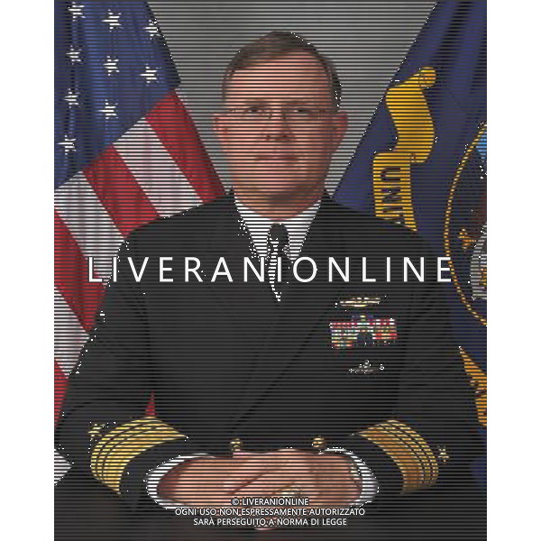 United States Navy Vice Admiral Giardina assumed duties as deputy commander of United States Strategic Command in December 2011. Giardina is a 1979 graduate of the U.S. Naval Academy. He is a graduate of CAPSTONE, PINNACLE, and numerous Navy business and joint warfighting courses, and holds an advanced degree in Business Administration. He most recently served as deputy commander and chief of staff, United States Pacific Fleet. His most recent command assignment was as commander, Submarine Group Trident, Submarine Group Nine, and Submarine Group 10 where he was responsible for all 18 U.S. Trident Submarines. On Saturday, September 28, 2013 it was announced Giardina has been suspended and is under investigation by the Naval Criminal Investigation Service for issues related to gambling. ©photoshot/AGENZIA ALDO LIVERANI SAS - ITALY ONLY - EDITORIAL USE ONLY ©photoshot/AGENZIA ALDO LIVERANI SAS - ITALY ONLY - EDITORIAL USE ONLY ©photoshot/AGENZIA ALDO LIVERANI SAS - ITALY ONLY - EDITORIAL USE ONLY ©PHOTOSHOT/AGENZIA ALDO LIVERANI SAS - ITALY ONLY - EDITORIAL USE ONLY