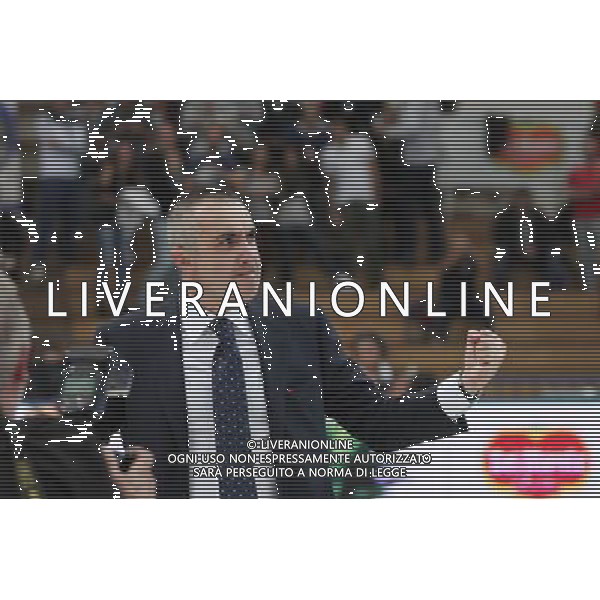 Diatec Trentino - Lube Banca Marche Macerata Volley Maschile Del Monte Supercoppa Italiana 09 ottobre 2013 nella foto l\'esultanza di serniotti ©Garbuio/AGENZIA ALDO LIVERANI SAS