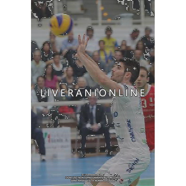 TRENTO 09-10-13 SUPERCOPPA LEGA PALLAVOLO SERIE A DIATEC TRENTINO vs CUCINE LUBE BANCA MARCHE MACERATA NELLA FOTO:FILIPPO LANZA FOTO PAOLA GARBUIO/AG.ALDO LIVERANI