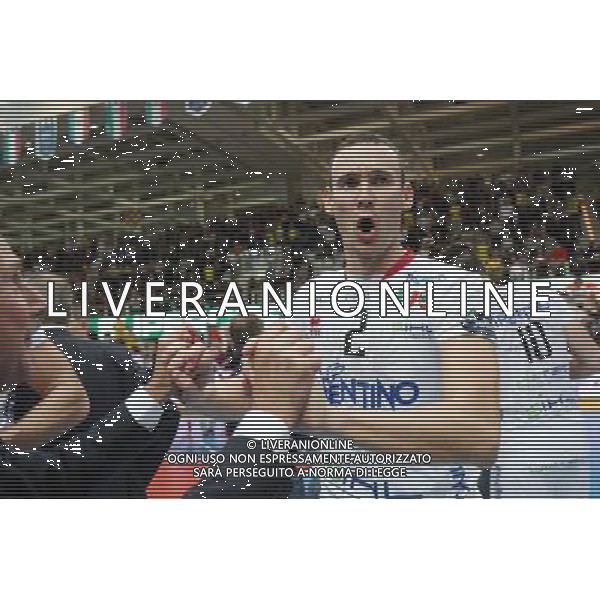 TRENTO 09-10-13 SUPERCOPPA LEGA PALLAVOLO SERIE A DIATEC TRENTINO vs CUCINE LUBE BANCA MARCHE MACERATA NELLA FOTO:GIACOMO SINTINI FOTO PAOLA GARBUIO/AG.ALDO LIVERANI