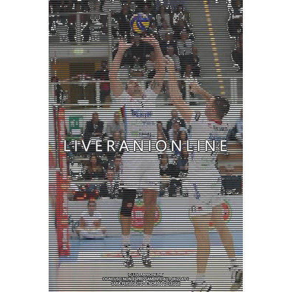 TRENTO 09-10-13 SUPERCOPPA LEGA PALLAVOLO SERIE A DIATEC TRENTINO vs CUCINE LUBE BANCA MARCHE MACERATA NELLA FOTO:DONALD SUXHO FOTO PAOLA GARBUIO/AG.ALDO LIVERANI