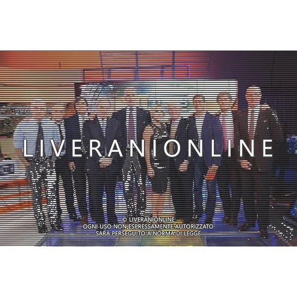 MILANO 13/10/2013 TRASMISSIONE TELEVISIVA LA DOMENICA SPORTIVA 60 ANNO NELLA FOTO LA DOMENICA SPORTIVA COMPIE 60 ANNI FOTO ALDO GAZZANIGA-AG ALDO LIVERANI SAS