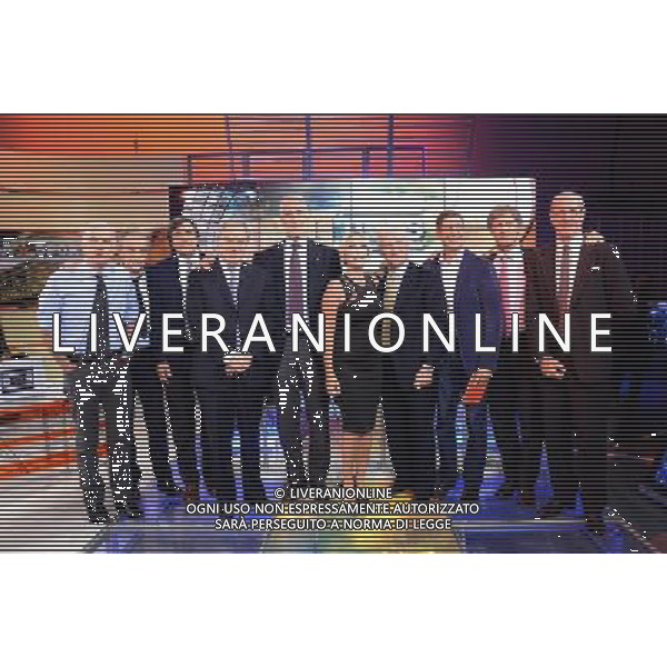 MILANO 13/10/2013 TRASMISSIONE TELEVISIVA LA DOMENICA SPORTIVA 60 ANNO NELLA FOTO LA DOMENICA SPORTIVA COMPIE 60 ANNI FOTO ALDO GAZZANIGA-AG ALDO LIVERANI SAS