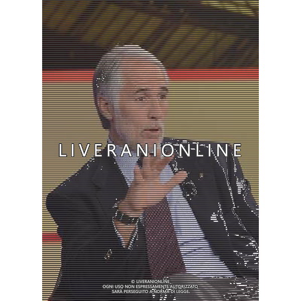 MILANO 13/10/2013 TRASMISSIONE TELEVISIVA LA DOMENICA SPORTIVA 60 ANNO NELLA FOTO GIOVANNI MALAGO FOTO ALDO GAZZANIGA-AG ALDO LIVERANI SAS