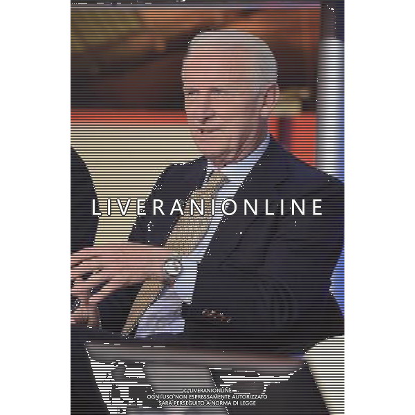 MILANO 13/10/2013 TRASMISSIONE TELEVISIVA LA DOMENICA SPORTIVA 60 ANNO NELLA FOTO GIOVANNI TRAPATTONI FOTO ALDO GAZZANIGA-AG ALDO LIVERANI SAS