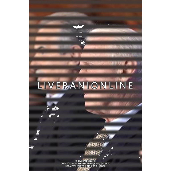 MILANO 13/10/2013 TRASMISSIONE TELEVISIVA LA DOMENICA SPORTIVA 60 ANNO NELLA FOTO EMILIANO MONDONICO-GIOVANNI TRAPATTONI FOTO ALDO GAZZANIGA-AG ALDO LIVERANI SAS