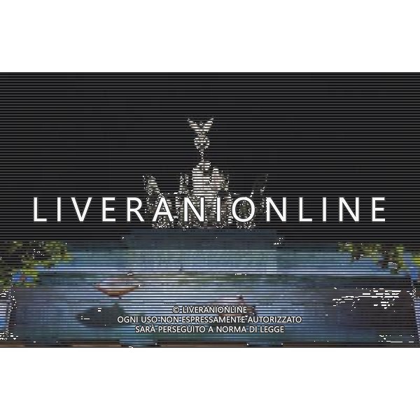 (131012) -- BERLIN, Oct. 12, 2013 () -- The Brandenburg Gate is projected with various visual effects, as Berlin celebrates its annual Berlin Leuchtet, the Festival of Lights, in Berlin, Oct. 11, 2013. Striking facades, bridges and landmark of Berlin are illuminated with various visual effects during the 17-days Festival of Lights, which was kicked off on Oct. 4. (/Pan Xu)(jl) ©Photoshot/Ag. Aldo Liverani s.a.s.-Only Italy-Editorial Use Only