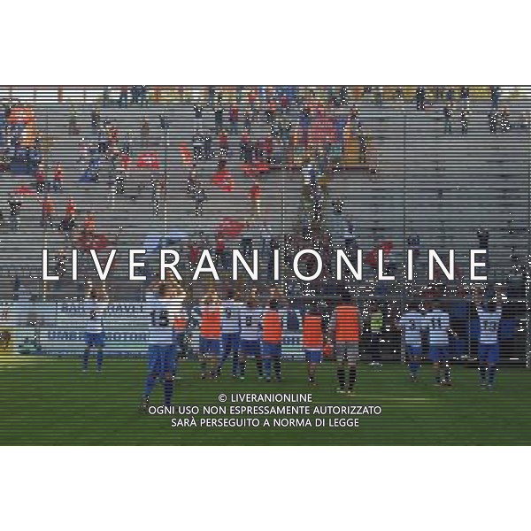 PERUGIA PISA LEGA PRO 15/10/2013 NELLA FOTO FINALE PISA ESULTA FOTO ROBERTO SETTONCE-AG ALDO LIVERANI SAS