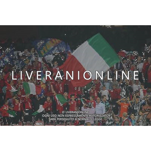 GARA DI QUALIFICAZIONE ALLA COPPA DEL MONDO FIFA 2014 NAPOLI 15 OTTOBRE 2013 STADIO SAN PAOLO ITALIA, ARMENIA NELLA FOTO: I TIFOSI DELL\'ITALIA FOTO MOSCA- AG. LIVERANI /AGENZIA ALDO LIVERANI SAS