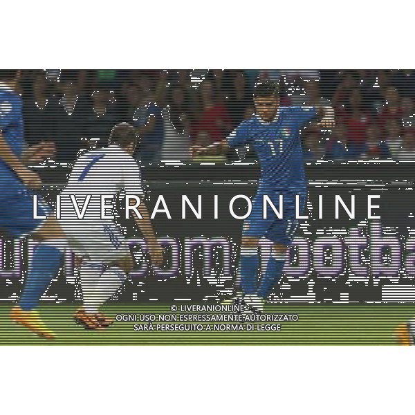 GARA DI QUALIFICAZIONE ALLA COPPA DEL MONDO FIFA 2014 NAPOLI 15 OTTOBRE 2013 STADIO SAN PAOLO ITALIA, ARMENIA NELLA FOTO: INSIGNE FOTO MOSCA- AG. LIVERANI /AGENZIA ALDO LIVERANI SAS