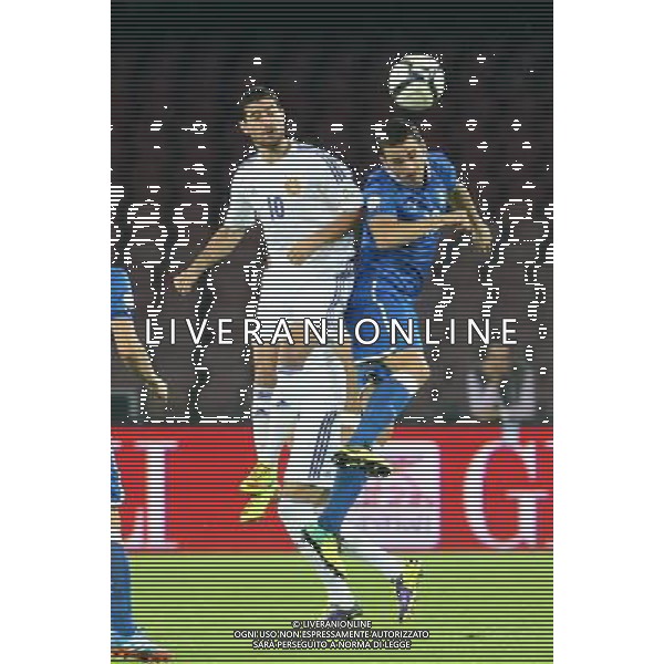 GARA DI QUALIFICAZIONE ALLA COPPA DEL MONDO FIFA 2014 NAPOLI 15 OTTOBRE 2013 STADIO SAN PAOLO ITALIA, ARMENIA NELLA FOTO: BONUCCI FOTO MOSCA- AG. LIVERANI /AGENZIA ALDO LIVERANI SAS