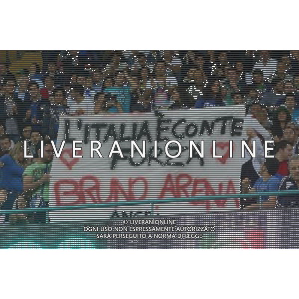 GARA DI QUALIFICAZIONE ALLA COPPA DEL MONDO FIFA 2014 NAPOLI 15 OTTOBRE 2013 STADIO SAN PAOLO ITALIA, ARMENIA NELLA FOTO: I TIFOSI DELL\'ITALIA FOTO MOSCA- AG. LIVERANI /AGENZIA ALDO LIVERANI SAS