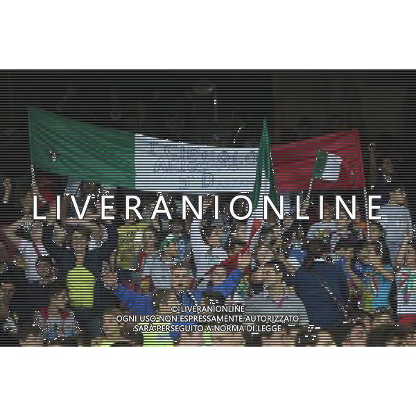 GARA DI QUALIFICAZIONE ALLA COPPA DEL MONDO FIFA 2014 NAPOLI 15 OTTOBRE 2013 STADIO SAN PAOLO ITALIA, ARMENIA NELLA FOTO: I TIFOSI DELL\'ITALIA FOTO MOSCA- AG. LIVERANI /AGENZIA ALDO LIVERANI SAS
