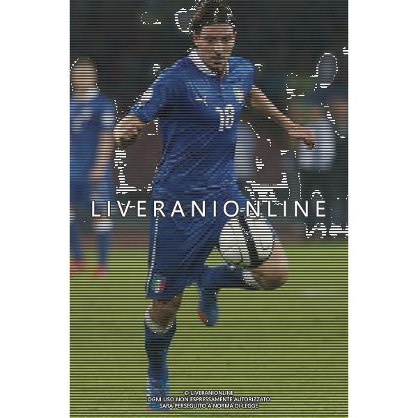GARA DI QUALIFICAZIONE ALLA COPPA DEL MONDO FIFA 2014 NAPOLI 15 OTTOBRE 2013 STADIO SAN PAOLO ITALIA, ARMENIA NELLA FOTO: MONTOLIVO FOTO MOSCA- AG. LIVERANI /AGENZIA ALDO LIVERANI SAS
