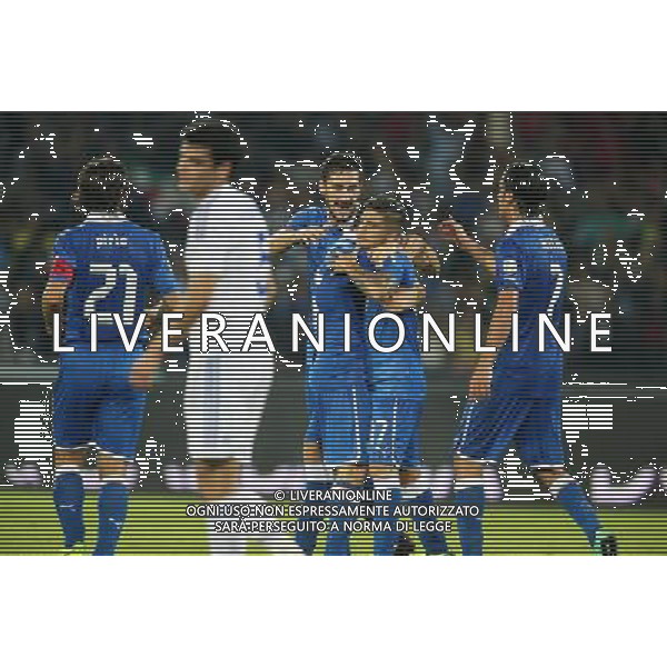 NAZIONALE ITALIANA CALCIO NELLA FOTO: ESULTANZA FLORENZI FOTO MOSCA- AG.LIVERANI FOTO PIERO MOSCA-AG ALDO LIVERANI SAS
