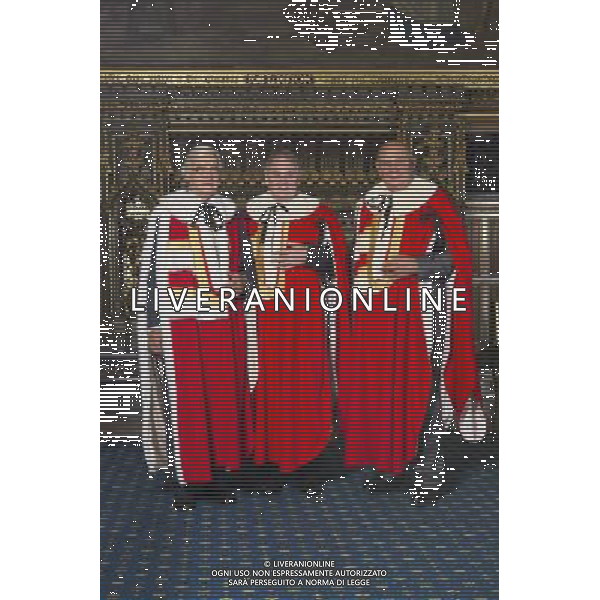 Micheael Whitby, introduced into the House of Lords as Lord Whitby of harborne in the City of Birmingham. Lord Whitby was supported by Lord Baker of Dorking and Lord Edmiston. Queen\'s Robing Room,House of Lords.. London ©PHOTOSHOT/AGENZIA ALDO LIVERANI SAS - ITALY ONLY - EDITORIAL USE ONLY