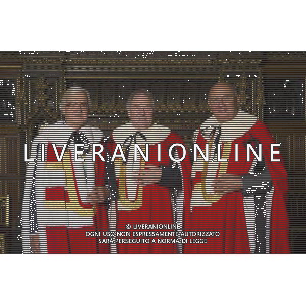 Micheael Whitby, introduced into the House of Lords as Lord Whitby of harborne in the City of Birmingham. Lord Whitby was supported by Lord Baker of Dorking and Lord Edmiston. Queen\'s Robing Room,House of Lords.. London ©PHOTOSHOT/AGENZIA ALDO LIVERANI SAS - ITALY ONLY - EDITORIAL USE ONLY