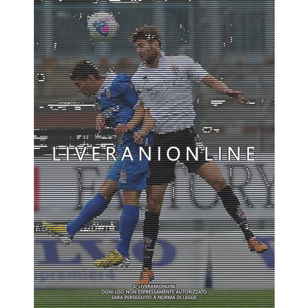 Campionato di Calcio Lega Pro Prima Divisione Girone A 2013/2014 7 Giornata Como - 20.10.2013 Como-Pro Vercelli Nella Foto:scavone-gammone /Ph.Vitez-Ag. Aldo Liverani