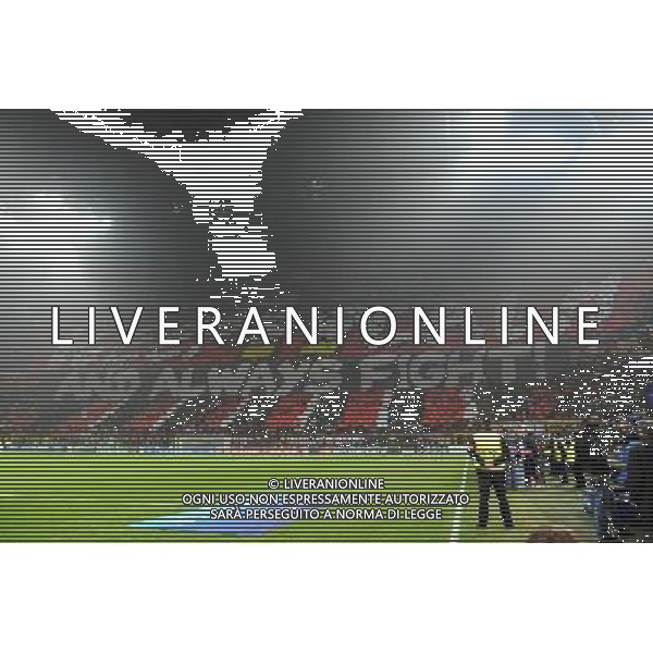 UEFA Champions League - Fase a gironi 3å¡ giornata gruppo H Milano 22-10-2013 Stadio Giuseppe Meazza San Siro Milan - Barcellona nella foto coreografia foto Roberto Garavaglia - ag. Aldo Liverani