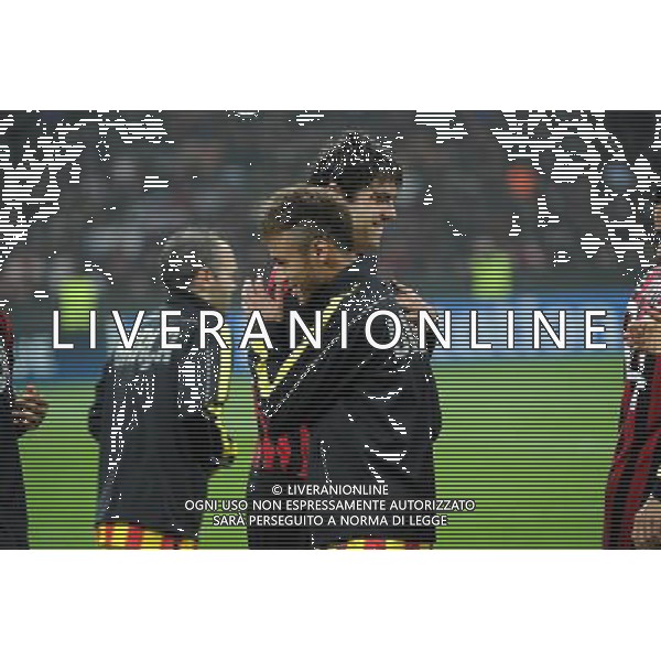 UEFA Champions League - Fase a gironi 3å¡ giornata gruppo H Milano 22-10-2013 Stadio Giuseppe Meazza San Siro Milan - Barcellona nella foto Kaka\' e Neymar foto Roberto Garavaglia - ag. Aldo Liverani