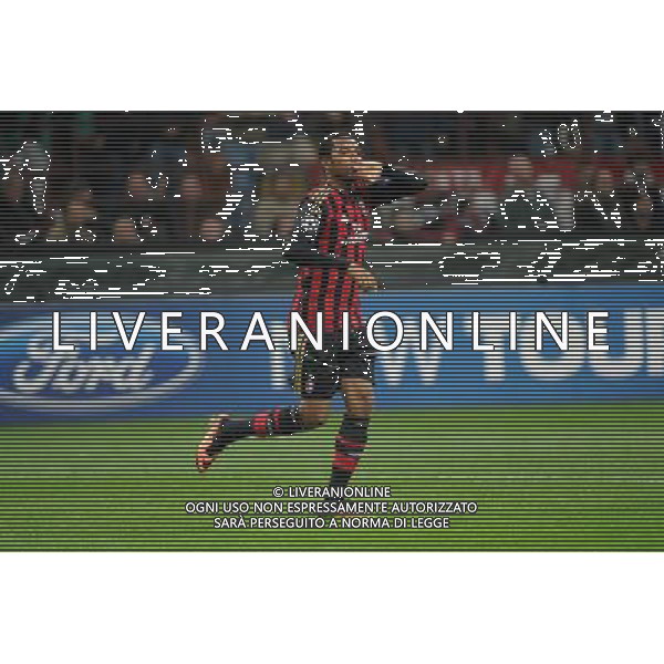 UEFA Champions League - Fase a gironi 3å¡ giornata gruppo H Milano 22-10-2013 Stadio Giuseppe Meazza San Siro Milan - Barcellona nella foto Robinho segna 1 a 0 Milan foto Roberto Garavaglia - ag. Aldo Liverani