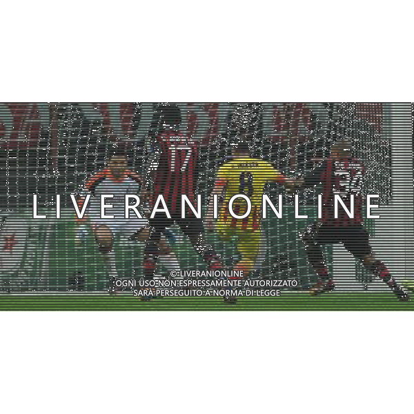 UEFA Champions League 2013/2014 Gruppo H Milano - 22.10.2013 Milan-Barcellona Nella Foto:occasione iniesta parata da amelia /Ph.Vitez-Ag. Aldo Liverani