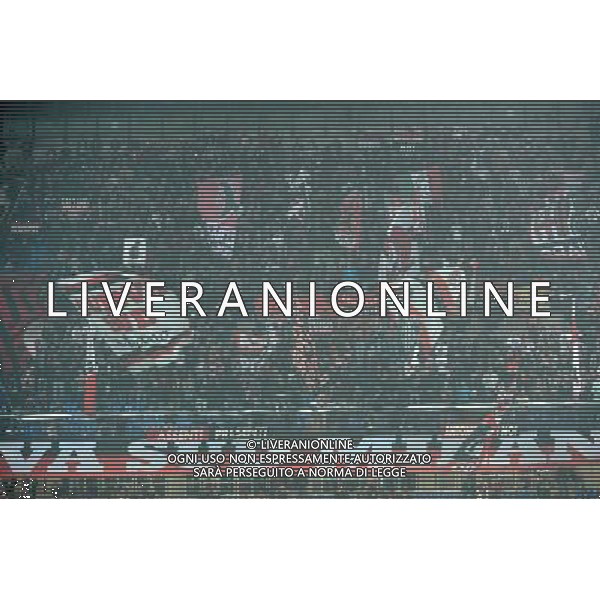 UEFA Champions League - Fase a gironi 3¡ giornata gruppo H Milano 22-10-2013 Stadio Giuseppe Meazza San Siro Milan - Barcellona nella foto curva sud tifosi Milan foto Roberto Garavaglia - ag. Aldo Liverani