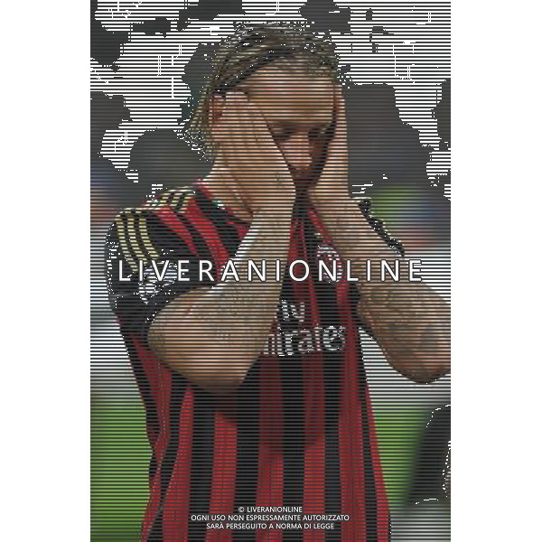 UEFA Champions League - Fase a gironi 3¡ giornata gruppo H Milano 22-10-2013 Stadio Giuseppe Meazza San Siro Milan - Barcellona nella foto Philippe Mexes (Milan) foto Roberto Garavaglia - ag. Aldo Liverani
