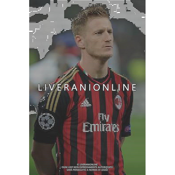 UEFA Champions League - Fase a gironi 3¡ giornata gruppo H Milano 22-10-2013 Stadio Giuseppe Meazza San Siro Milan - Barcellona nella foto Ignazio Abate (Milan) foto Roberto Garavaglia - ag. Aldo Liverani