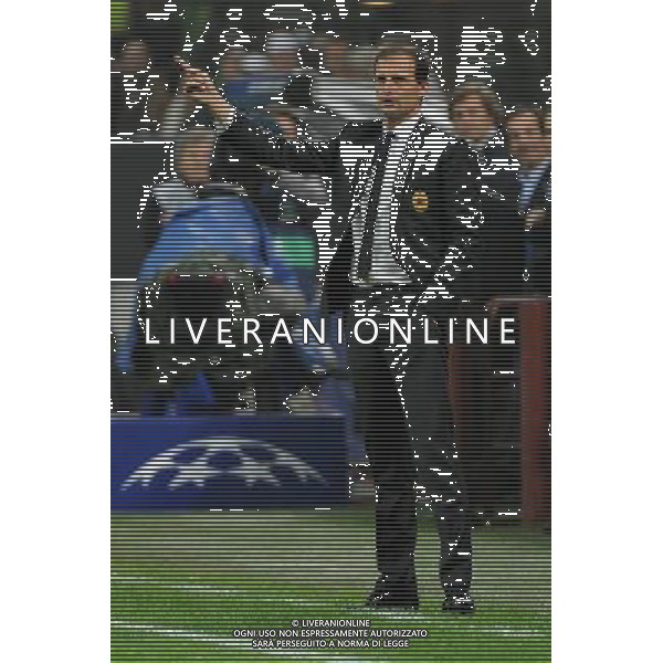 UEFA Champions League - Fase a gironi 3¡ giornata gruppo H Milano 22-10-2013 Stadio Giuseppe Meazza San Siro Milan - Barcellona nella foto Massimiliano Allegri allenatore del Milan foto Roberto Garavaglia - ag. Aldo Liverani