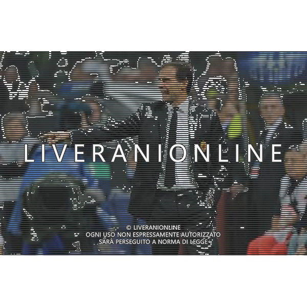 UEFA Champions League - Fase a gironi 3¡ giornata gruppo H Milano 22-10-2013 Stadio Giuseppe Meazza San Siro Milan - Barcellona nella foto Massimiliano Allegri allenatore del Milan foto Roberto Garavaglia - ag. Aldo Liverani