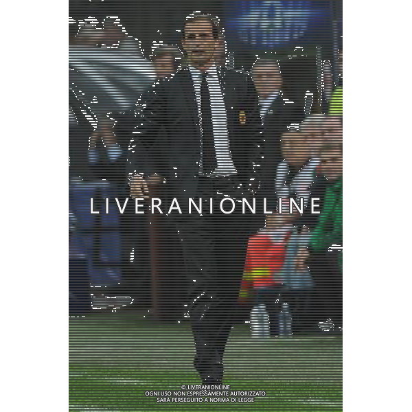 UEFA Champions League - Fase a gironi 3¡ giornata gruppo H Milano 22-10-2013 Stadio Giuseppe Meazza San Siro Milan - Barcellona nella foto Massimiliano Allegri allenatore del Milan foto Roberto Garavaglia - ag. Aldo Liverani