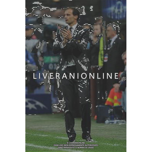 UEFA Champions League - Fase a gironi 3¡ giornata gruppo H Milano 22-10-2013 Stadio Giuseppe Meazza San Siro Milan - Barcellona nella foto Massimiliano Allegri allenatore del Milan foto Roberto Garavaglia - ag. Aldo Liverani