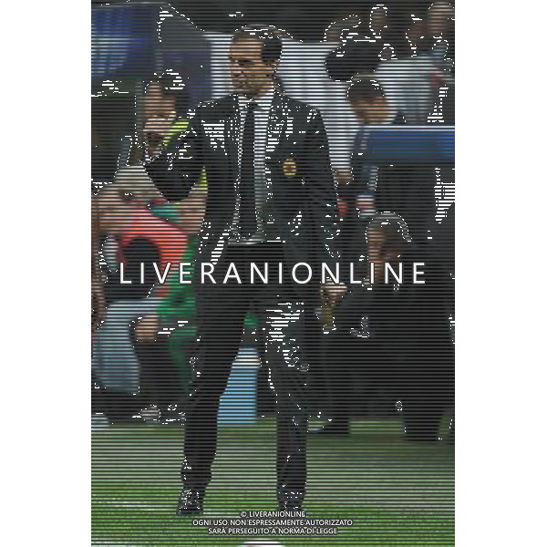 UEFA Champions League - Fase a gironi 3¡ giornata gruppo H Milano 22-10-2013 Stadio Giuseppe Meazza San Siro Milan - Barcellona nella foto Massimiliano Allegri allenatore del Milan foto Roberto Garavaglia - ag. Aldo Liverani