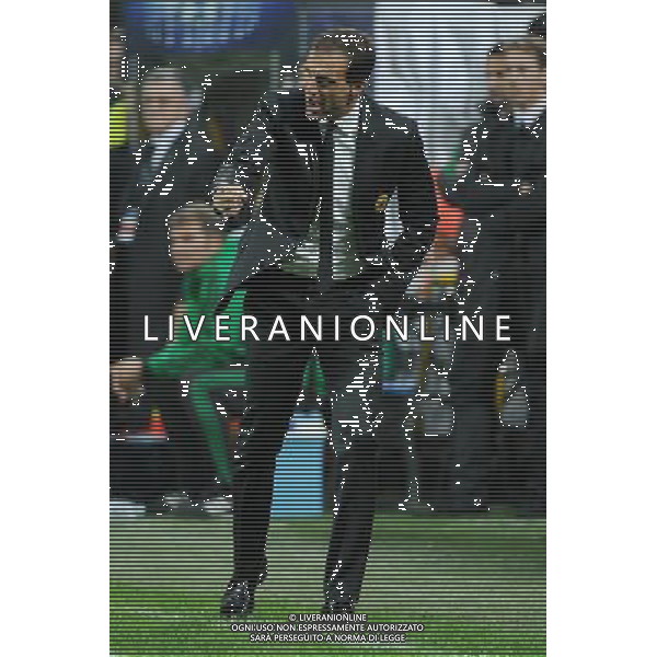 UEFA Champions League - Fase a gironi 3¡ giornata gruppo H Milano 22-10-2013 Stadio Giuseppe Meazza San Siro Milan - Barcellona nella foto Massimiliano Allegri allenatore del Milan foto Roberto Garavaglia - ag. Aldo Liverani