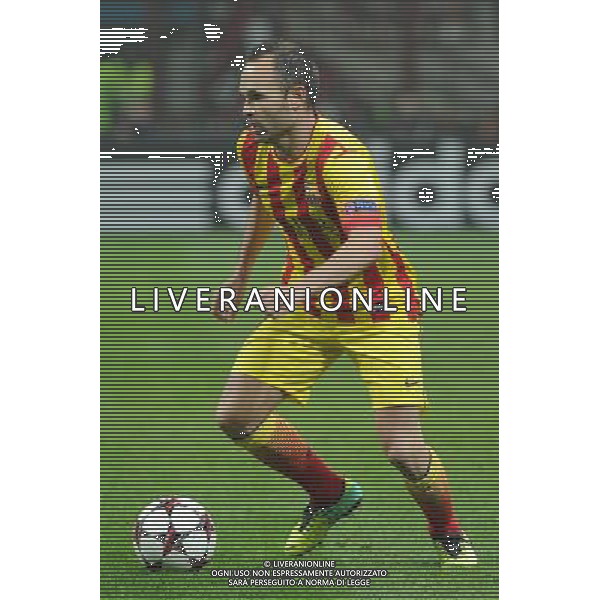 UEFA Champions League - Fase a gironi 3¡ giornata gruppo H Milano 22-10-2013 Stadio Giuseppe Meazza San Siro Milan - Barcellona nella foto Andres Iniesta (Barcellona) foto Roberto Garavaglia - ag. Aldo Liverani