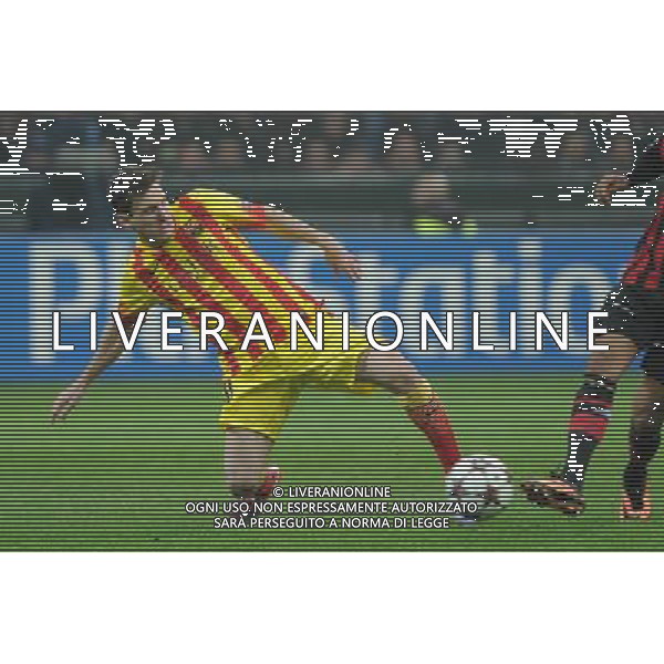 UEFA Champions League - Fase a gironi 3¡ giornata gruppo H Milano 22-10-2013 Stadio Giuseppe Meazza San Siro Milan - Barcellona nella foto Lionel Messi (Barcellona) foto Roberto Garavaglia - ag. Aldo Liverani