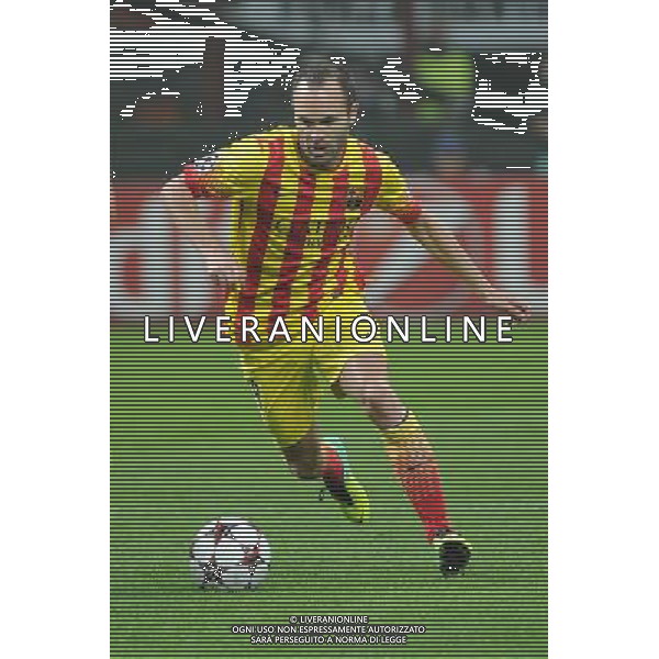 UEFA Champions League - Fase a gironi 3¡ giornata gruppo H Milano 22-10-2013 Stadio Giuseppe Meazza San Siro Milan - Barcellona nella foto Andres Iniesta (Barcellona) foto Roberto Garavaglia - ag. Aldo Liverani