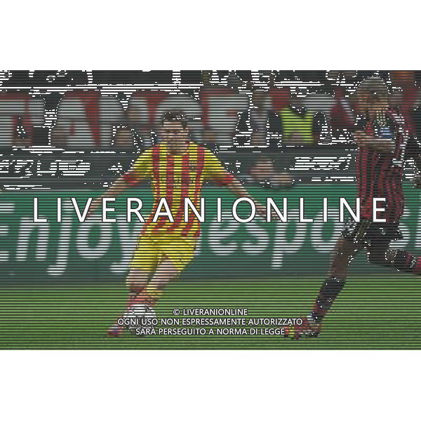 UEFA Champions League - Fase a gironi 3¡ giornata gruppo H Milano 22-10-2013 Stadio Giuseppe Meazza San Siro Milan - Barcellona nella foto Lionel Messi (Barcellona) foto Roberto Garavaglia - ag. Aldo Liverani