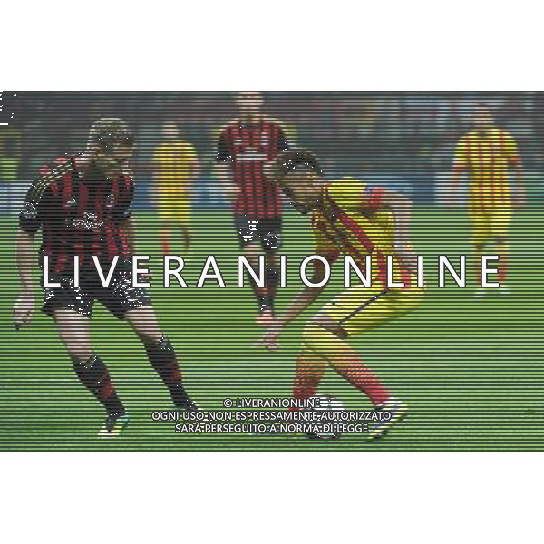 UEFA Champions League - Fase a gironi 3¡ giornata gruppo H Milano 22-10-2013 Stadio Giuseppe Meazza San Siro Milan - Barcellona nella foto Ignazio Abate (Milan) a SX e Neymar (Barcellona) foto Roberto Garavaglia - ag. Aldo Liverani