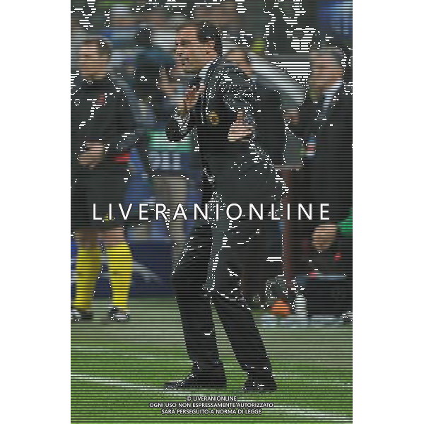 UEFA Champions League - Fase a gironi 3¡ giornata gruppo H Milano 22-10-2013 Stadio Giuseppe Meazza San Siro Milan - Barcellona nella foto Massimiliano Allegri allenatore del Milan foto Roberto Garavaglia - ag. Aldo Liverani