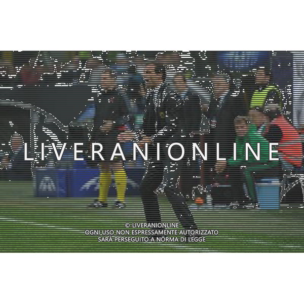 UEFA Champions League - Fase a gironi 3¡ giornata gruppo H Milano 22-10-2013 Stadio Giuseppe Meazza San Siro Milan - Barcellona nella foto Massimiliano Allegri allenatore del Milan foto Roberto Garavaglia - ag. Aldo Liverani