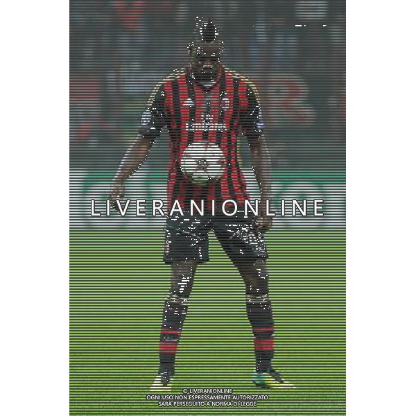 UEFA Champions League - Fase a gironi 3¡ giornata gruppo H Milano 22-10-2013 Stadio Giuseppe Meazza San Siro Milan - Barcellona nella foto Mario Balotelli (Milan) foto Roberto Garavaglia - ag. Aldo Liverani