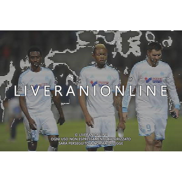 Nicolas NKOULOU / Jordan AYEW / Andre Pierre GIGNAC - 22.10.2013 - Marseille / Naples - Champions League Photo: Amandine Noel / Icon Sport AG ALDO LIVERANI SAS ONLY ITALY