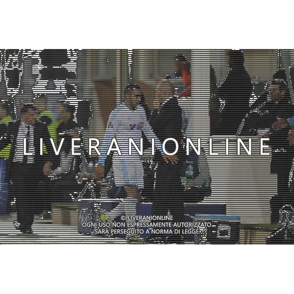 Dimitri PAYET / Elie Baup - 22.10.2013 - Marseille / Naples - Champions League Photo: Amandine Noel / Icon Sport AG ALDO LIVERANI SAS ONLY ITALY