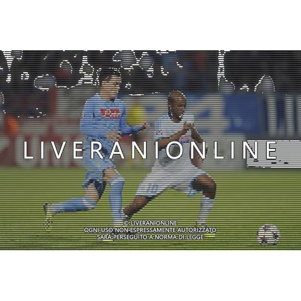 Jose CALLEJON / Andre AYEW - 22.10.2013 - Marseille / Naples - Champions League Photo: Amandine Noel / Icon Sport AG ALDO LIVERANI SAS ONLY ITALY