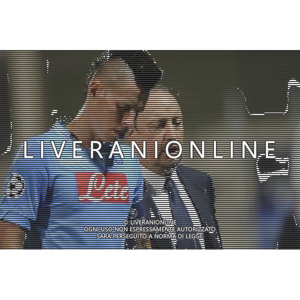 Marek HAMSIK / Rafael BENITEZ - 22.10.2013 - Marseille / Naples - Champions League Photo: Amandine Noel / Icon Sport AG ALDO LIVERANI SAS ONLY ITALY