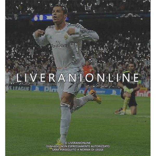 UEFA Champions League 2013/2014 Gruppo B Madrid (Spagna) - 23.10.2013 Real Madrid-Juventus Nella Foto:ronaldo esulta /Ph.Vitez-Ag. Aldo Liverani